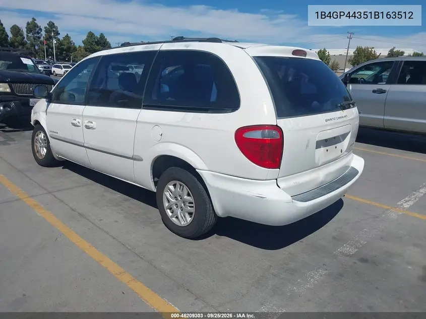 2001 DODGE CARAVAN VIN 1B4GP44351B163512 — фото 3