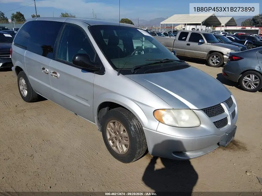 DODGE CARAVAN 2001, VIN 1B8GP453X1B273890