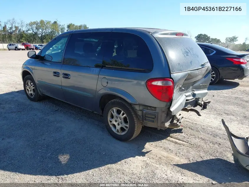 2001 DODGE CARAVAN VIN 1B4GP45361B227166 — фото 3