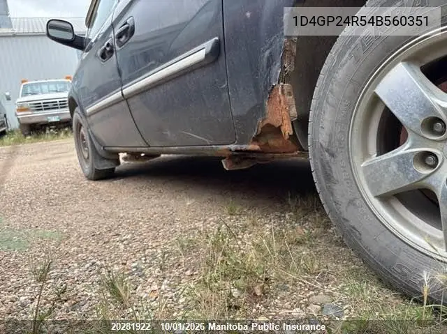 2004 DODGE CARAVAN VIN 1D4GP24R54B560351 — фото 12