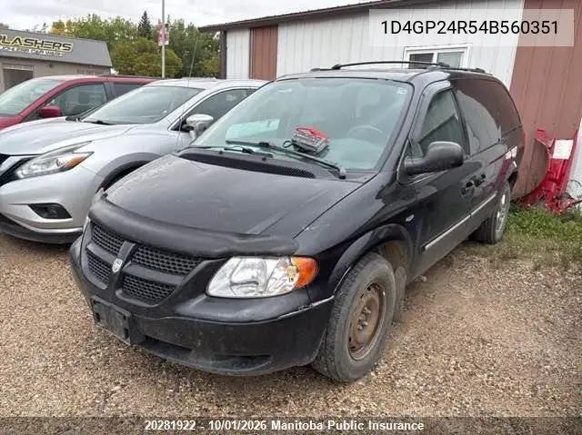 2004 DODGE CARAVAN VIN 1D4GP24R54B560351 — фото 2