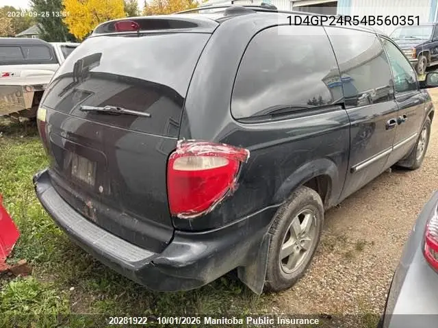 2004 DODGE CARAVAN VIN 1D4GP24R54B560351 — фото 4