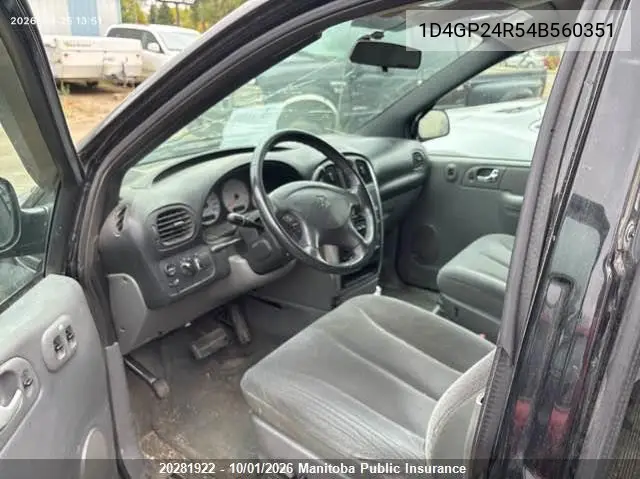 2004 DODGE CARAVAN VIN 1D4GP24R54B560351 — фото 5