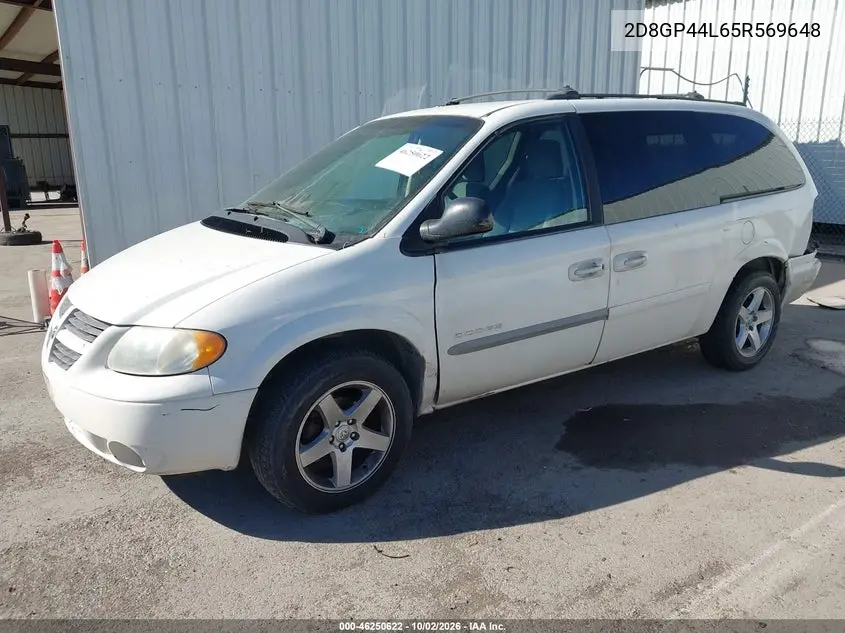 2005 DODGE CARAVAN VIN 2D8GP44L65R569648 — фото 2