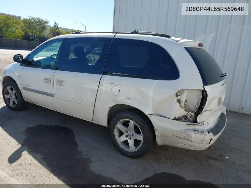 2005 DODGE CARAVAN VIN 2D8GP44L65R569648 — фото 3