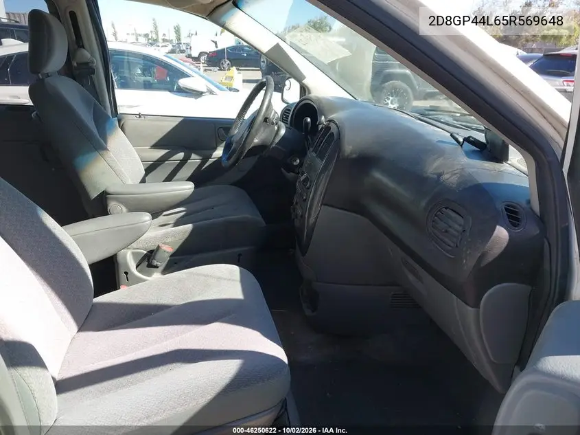 2005 DODGE CARAVAN VIN 2D8GP44L65R569648 — фото 5