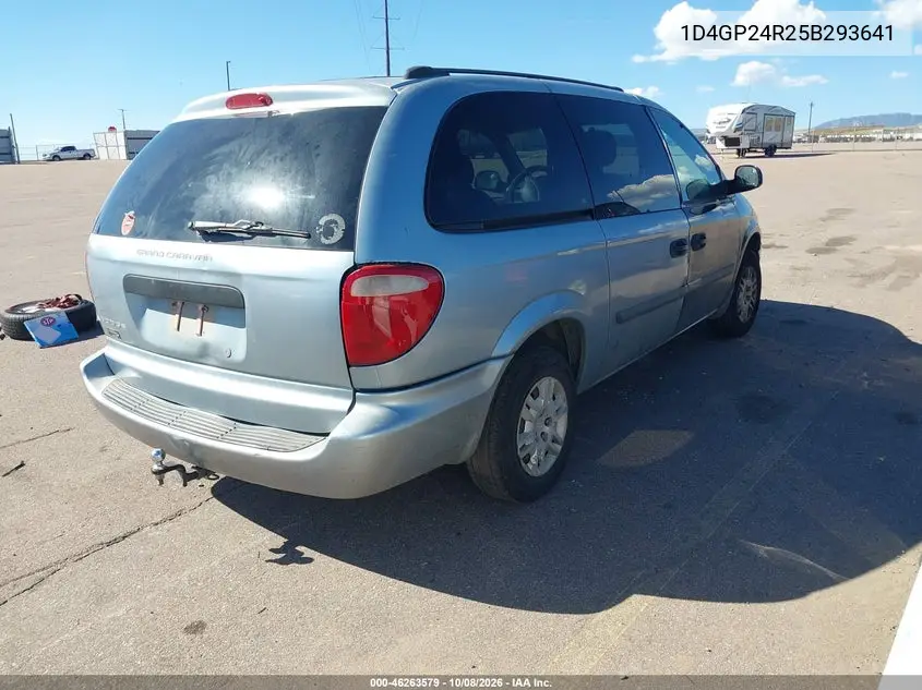 2005 DODGE CARAVAN VIN 1D4GP24R25B293641 — фото 4