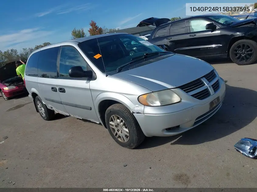 DODGE CARAVAN 2005, VIN 1D4GP24R15B337595