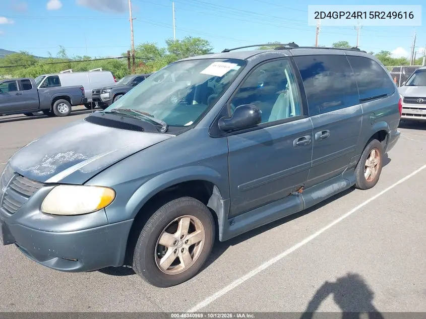 2005 DODGE CARAVAN VIN 2D4GP24R15R249616 — фото 2