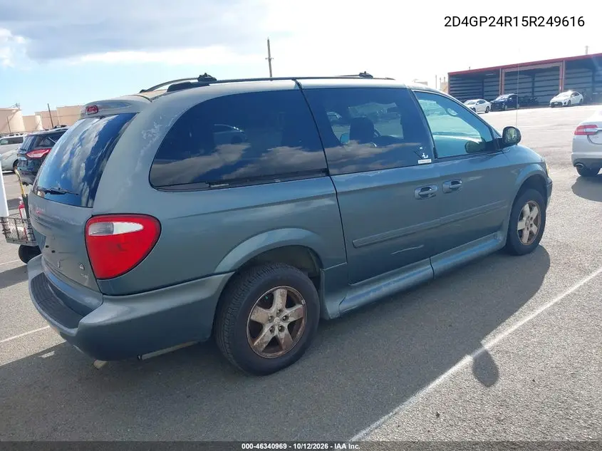 2005 DODGE CARAVAN VIN 2D4GP24R15R249616 — фото 4