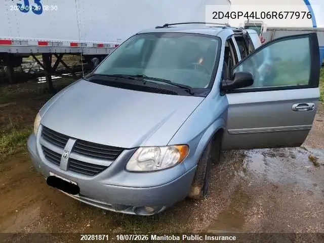DODGE CARAVAN 2006, VIN 2D4GP44L06R677976