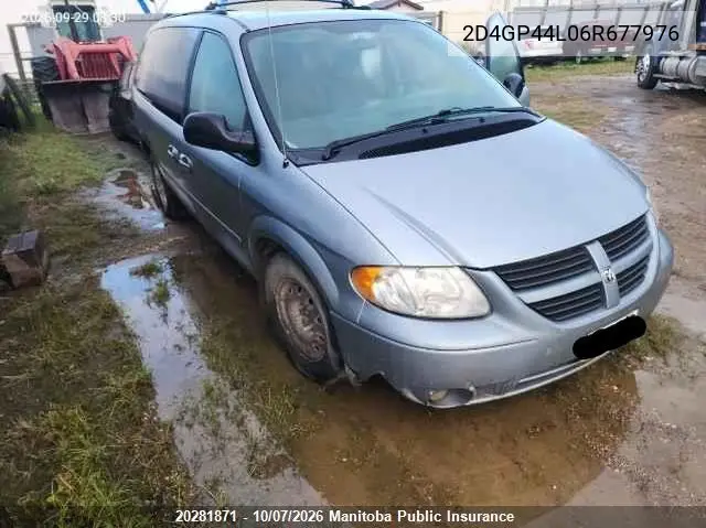 2006 DODGE CARAVAN VIN 2D4GP44L06R677976 — фото 2