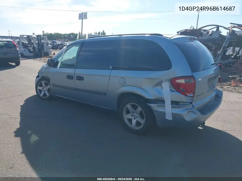 2006 DODGE CARAVAN VIN 1D4GP24R96B614687 — фото 3