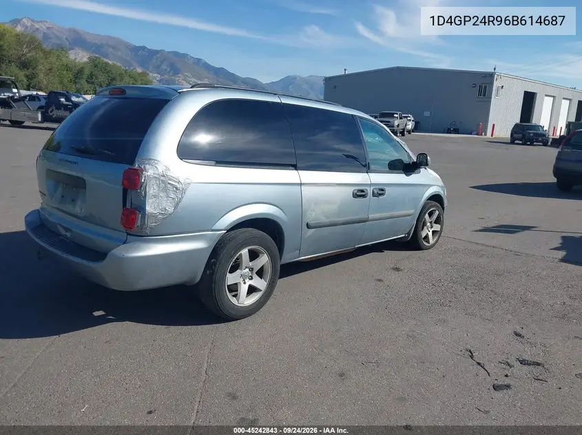 2006 DODGE CARAVAN VIN 1D4GP24R96B614687 — фото 4