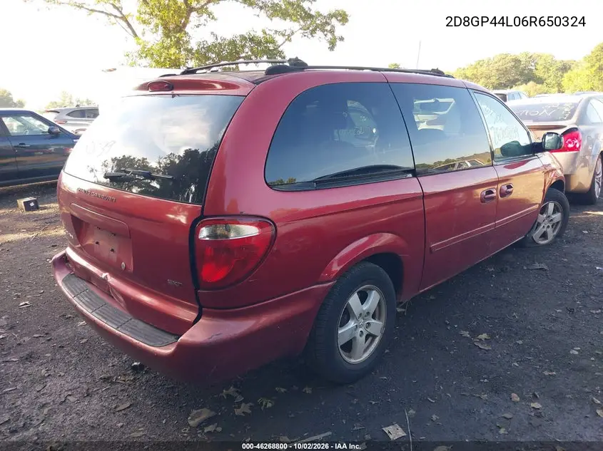 2006 DODGE CARAVAN VIN 2D8GP44L06R650324 — фото 4