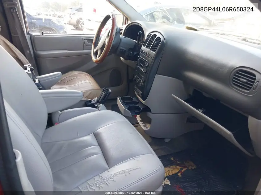 2006 DODGE CARAVAN VIN 2D8GP44L06R650324 — фото 5