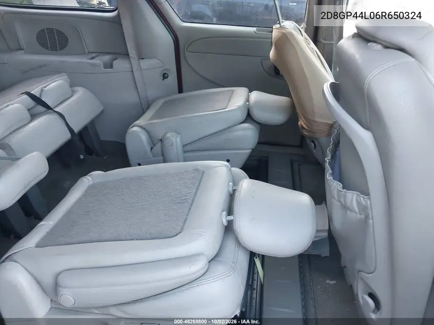 2006 DODGE CARAVAN VIN 2D8GP44L06R650324 — фото 8