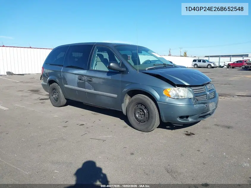DODGE CARAVAN 2006, VIN 1D4GP24E26B652548