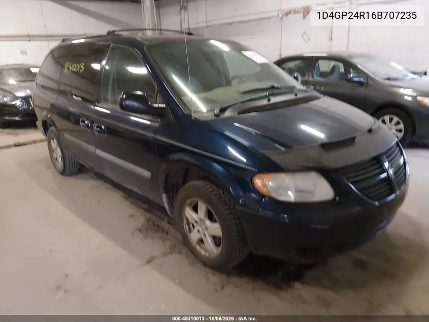 DODGE CARAVAN 2006, VIN 1D4GP24R16B707235