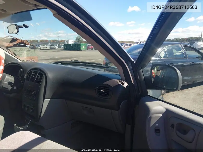 2006 DODGE CARAVAN VIN 1D4GP24R36B712503 — фото 5