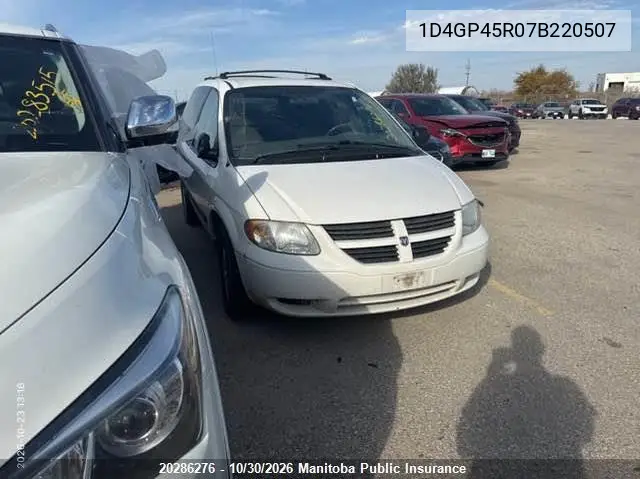 DODGE CARAVAN 2007, VIN 1D4GP45R07B220507