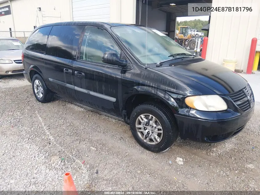 DODGE CARAVAN 2007, VIN 1D4GP24E87B181796