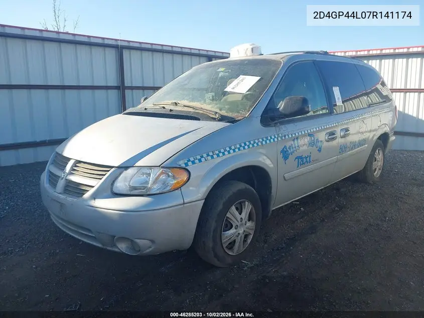 2007 DODGE CARAVAN VIN 2D4GP44L07R141174 — фото 2