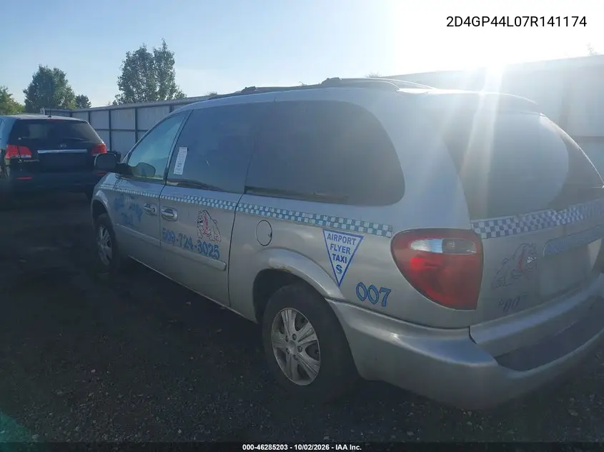 2007 DODGE CARAVAN VIN 2D4GP44L07R141174 — фото 3