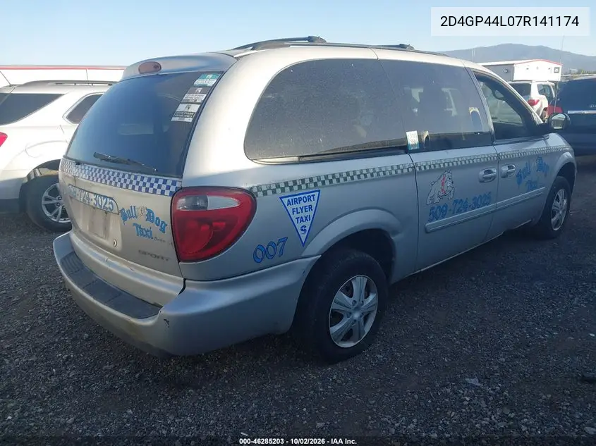 2007 DODGE CARAVAN VIN 2D4GP44L07R141174 — фото 4