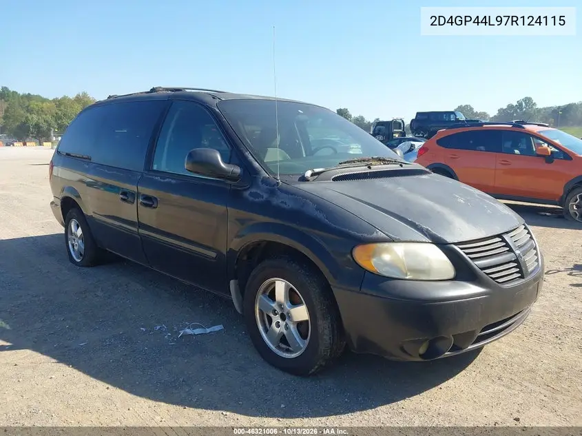 DODGE CARAVAN 2007, VIN 2D4GP44L97R124115