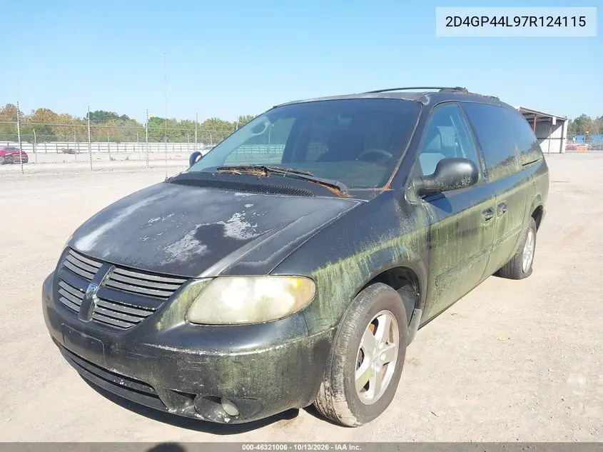 2007 DODGE CARAVAN VIN 2D4GP44L97R124115 — фото 2