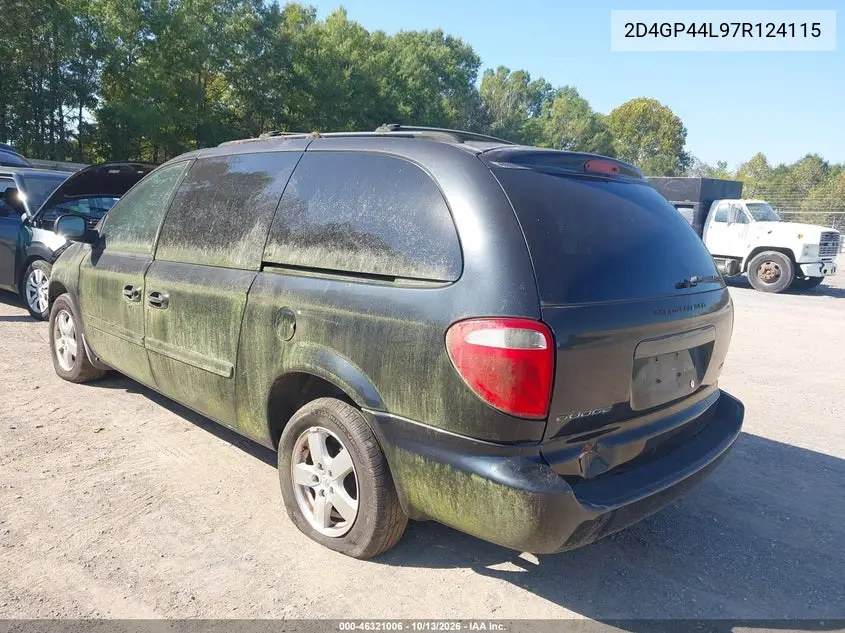 2007 DODGE CARAVAN VIN 2D4GP44L97R124115 — фото 3