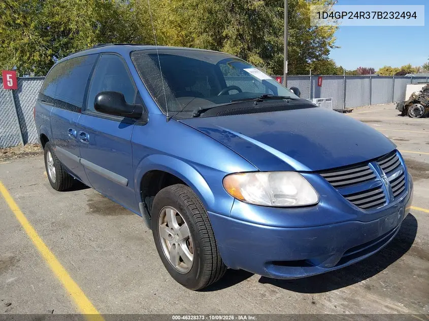 DODGE CARAVAN 2007, VIN 1D4GP24R37B232494