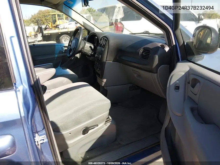2007 DODGE CARAVAN VIN 1D4GP24R37B232494 — фото 5