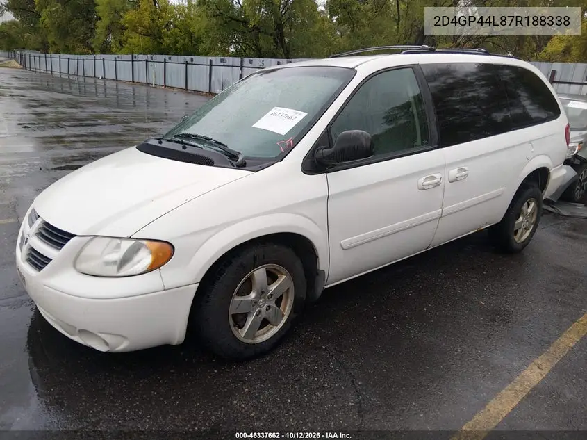 2007 DODGE CARAVAN VIN 2D4GP44L87R188338 — фото 2
