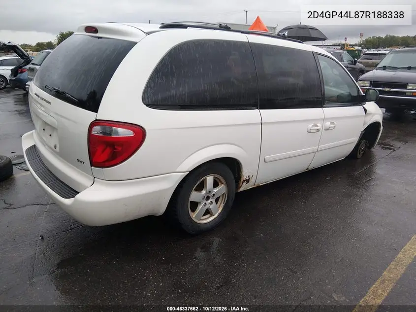 2007 DODGE CARAVAN VIN 2D4GP44L87R188338 — фото 4