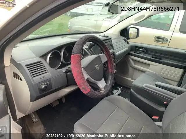 2008 DODGE CARAVAN VIN 2D8HN44H78R666271 — фото 5
