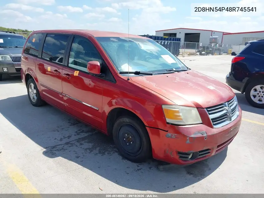DODGE CARAVAN 2008, VIN 2D8HN54P48R745541
