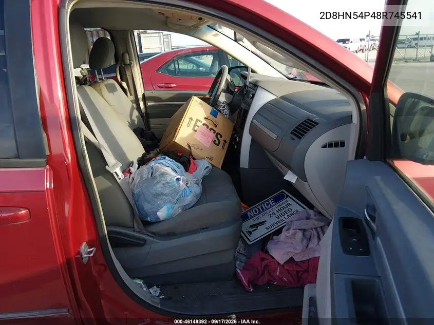 2008 DODGE CARAVAN VIN 2D8HN54P48R745541 — фото 5