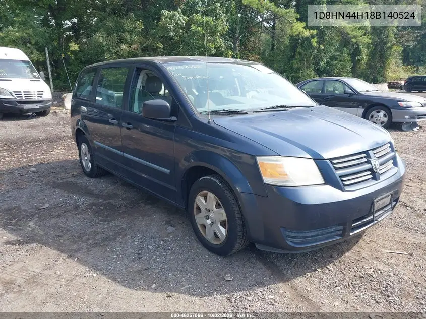 DODGE CARAVAN 2008, VIN 1D8HN44H18B140524
