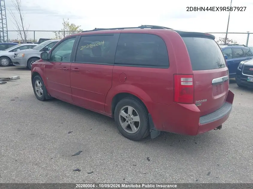 2009 DODGE CARAVAN VIN 2D8HN44EX9R587927 — фото 3