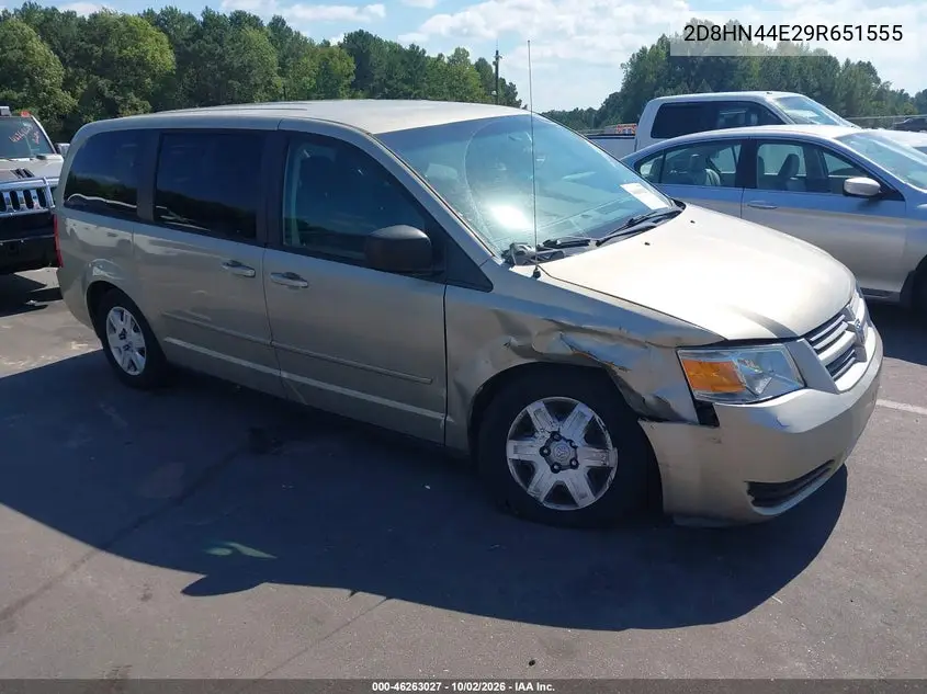 DODGE CARAVAN 2009, VIN 2D8HN44E29R651555