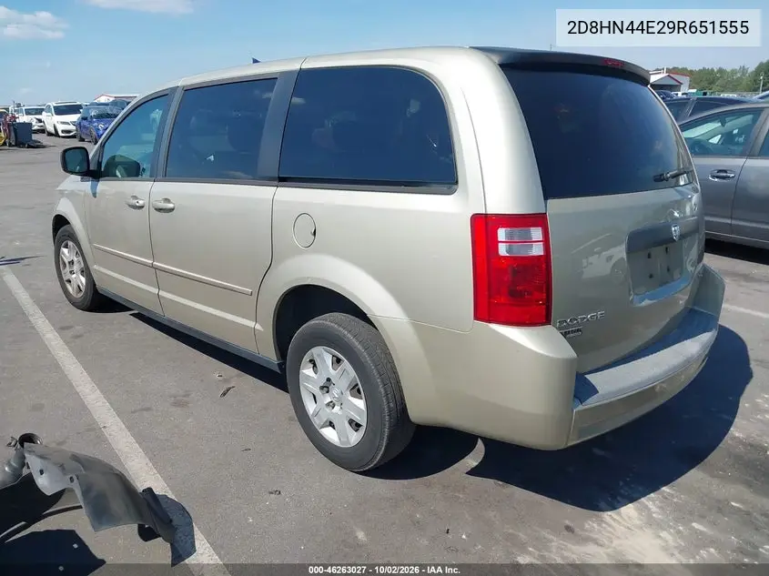 2009 DODGE CARAVAN VIN 2D8HN44E29R651555 — фото 3