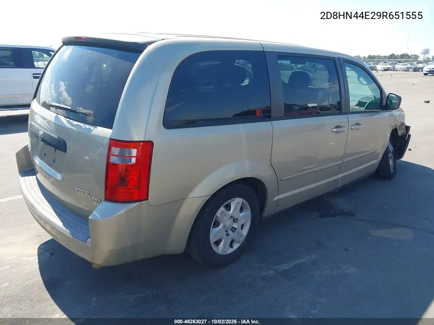 2009 DODGE CARAVAN VIN 2D8HN44E29R651555 — фото 4