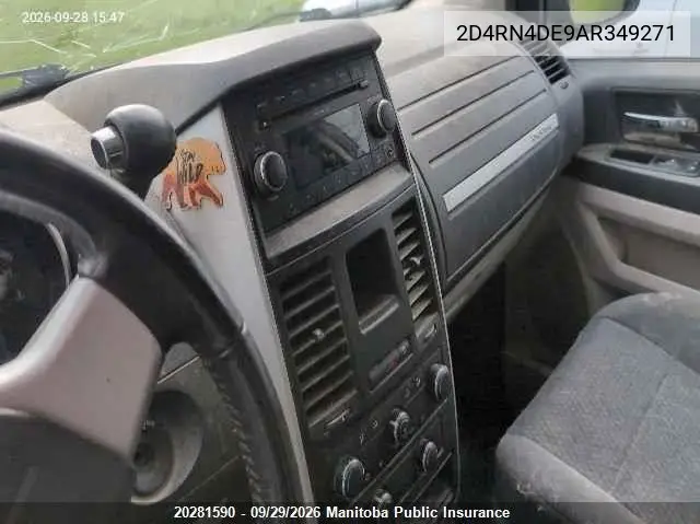 2010 DODGE CARAVAN VIN 2D4RN4DE9AR349271 — фото 5