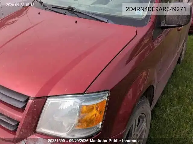 2010 DODGE CARAVAN VIN 2D4RN4DE9AR349271 — фото 6