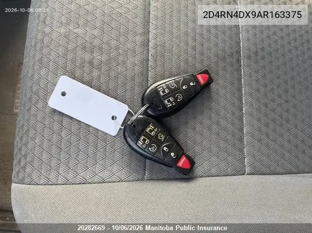 2010 DODGE CARAVAN VIN 2D4RN4DX9AR163375 — фото 11