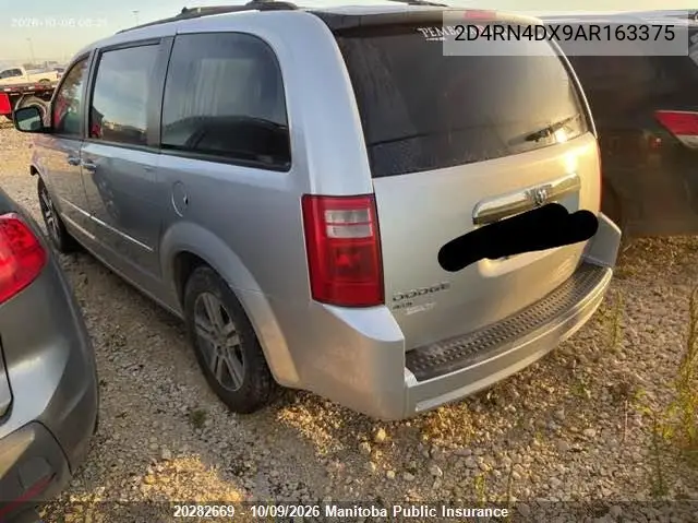 2010 DODGE CARAVAN VIN 2D4RN4DX9AR163375 — фото 3