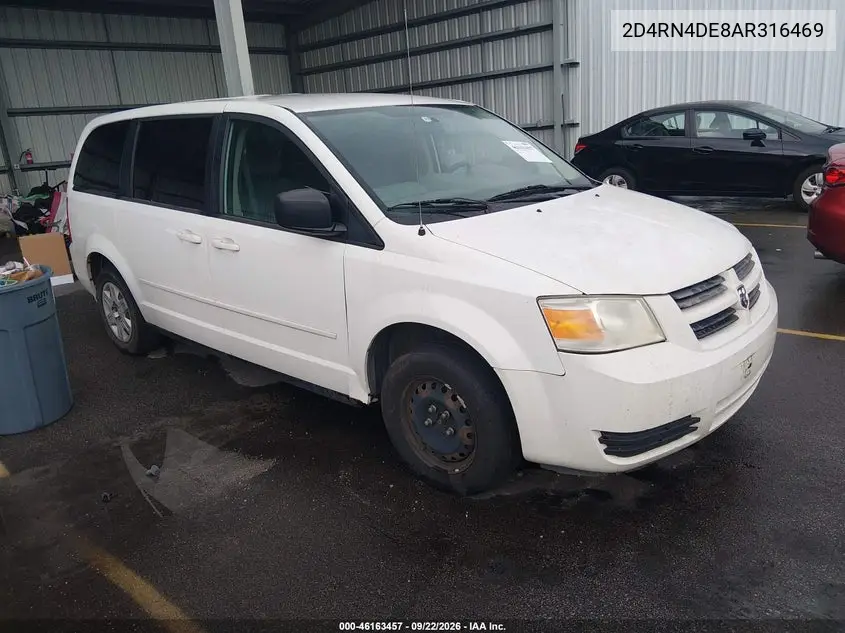 DODGE CARAVAN 2010, VIN 2D4RN4DE8AR316469