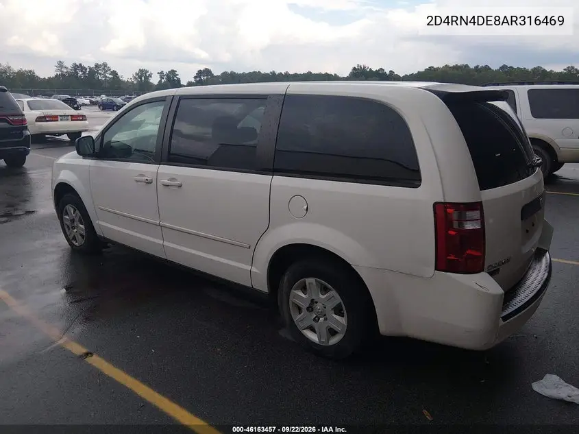 2010 DODGE CARAVAN VIN 2D4RN4DE8AR316469 — фото 3